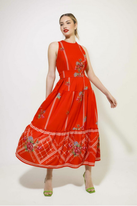 ORTANSIA DRESS (RED)