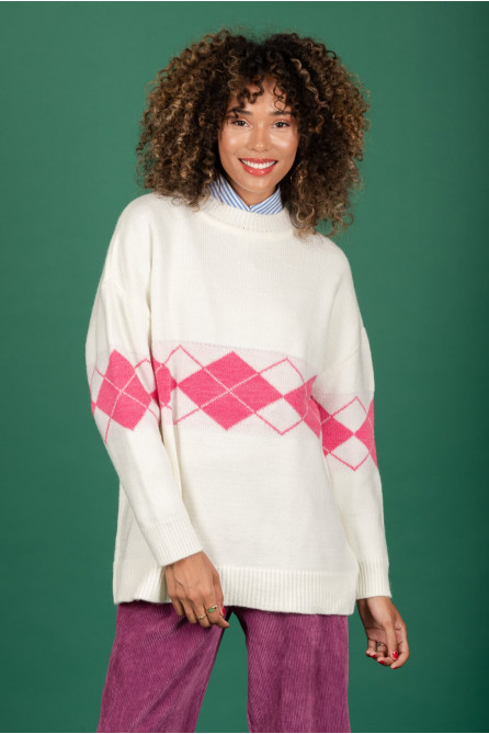 Rick knit sweater (Ecru) (Στο προϊόν αυτό δεν γίνεται επιστροφή)