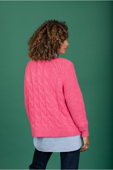Lauren knit sweater (Pink) (Στο προϊόν αυτό δεν γίνεται επιστροφή)